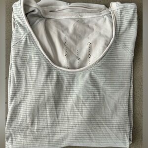 Long sleeved striped Lululemon top